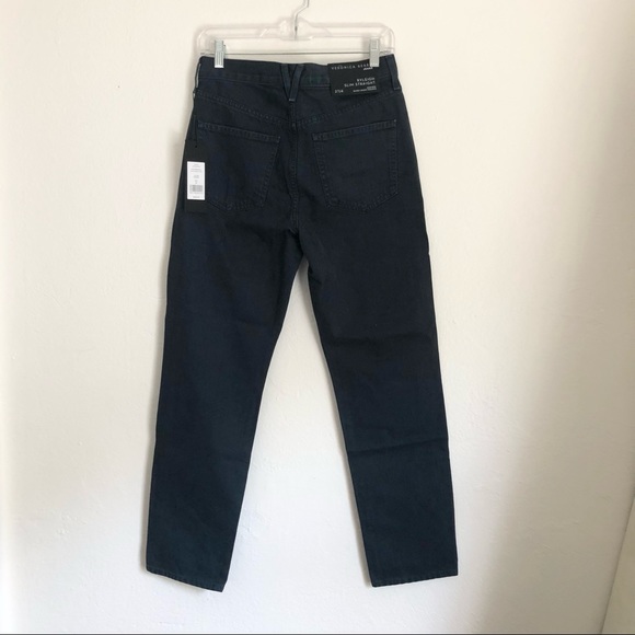 Veronica Beard Ryleigh High Rise Slim Straight Jeans, Petrol Wash, Size 27. NWT - Picture 8 of 13